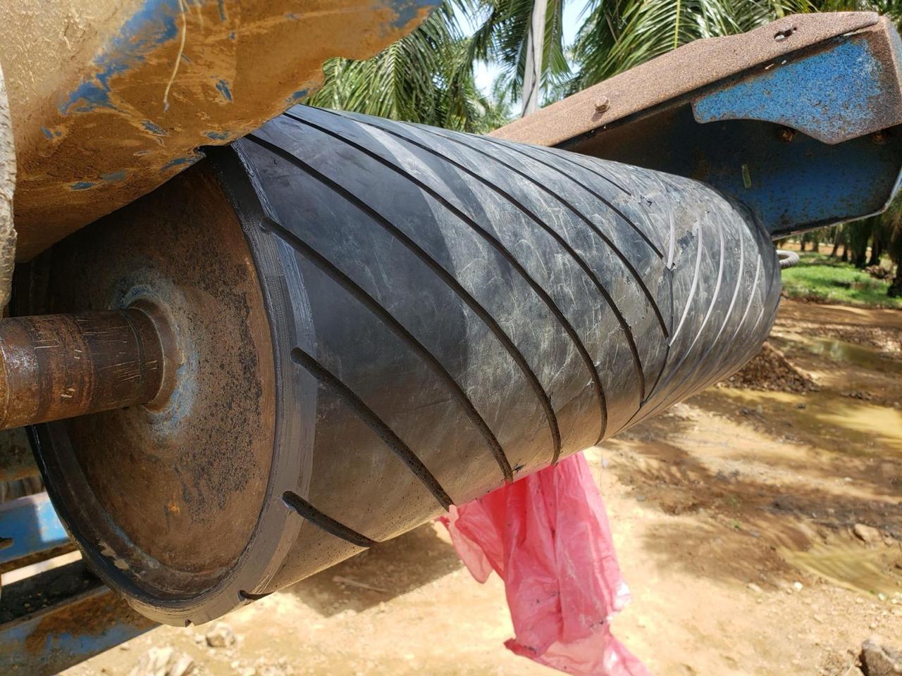 Rodillos instalados en planta
