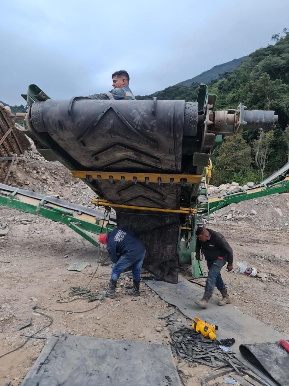 Montaje de trituradora de mandíbulas