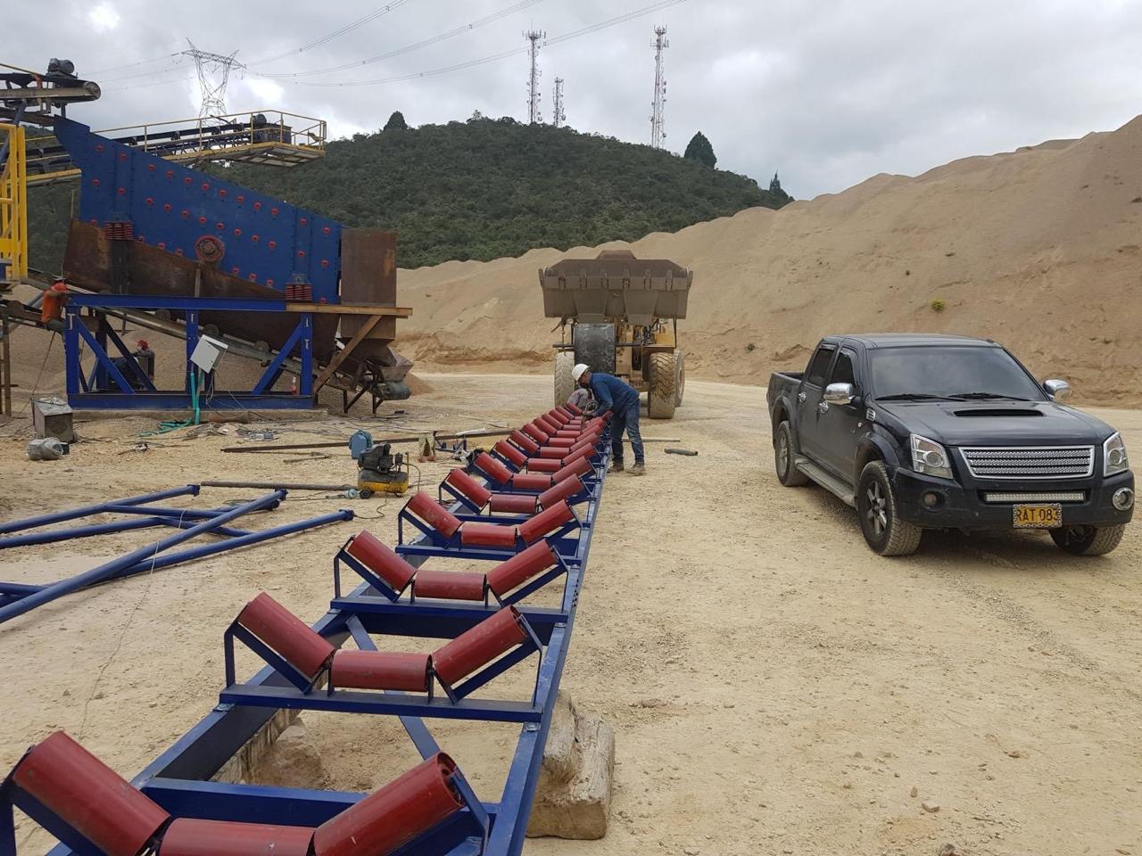 Instalación de rodillos de carga