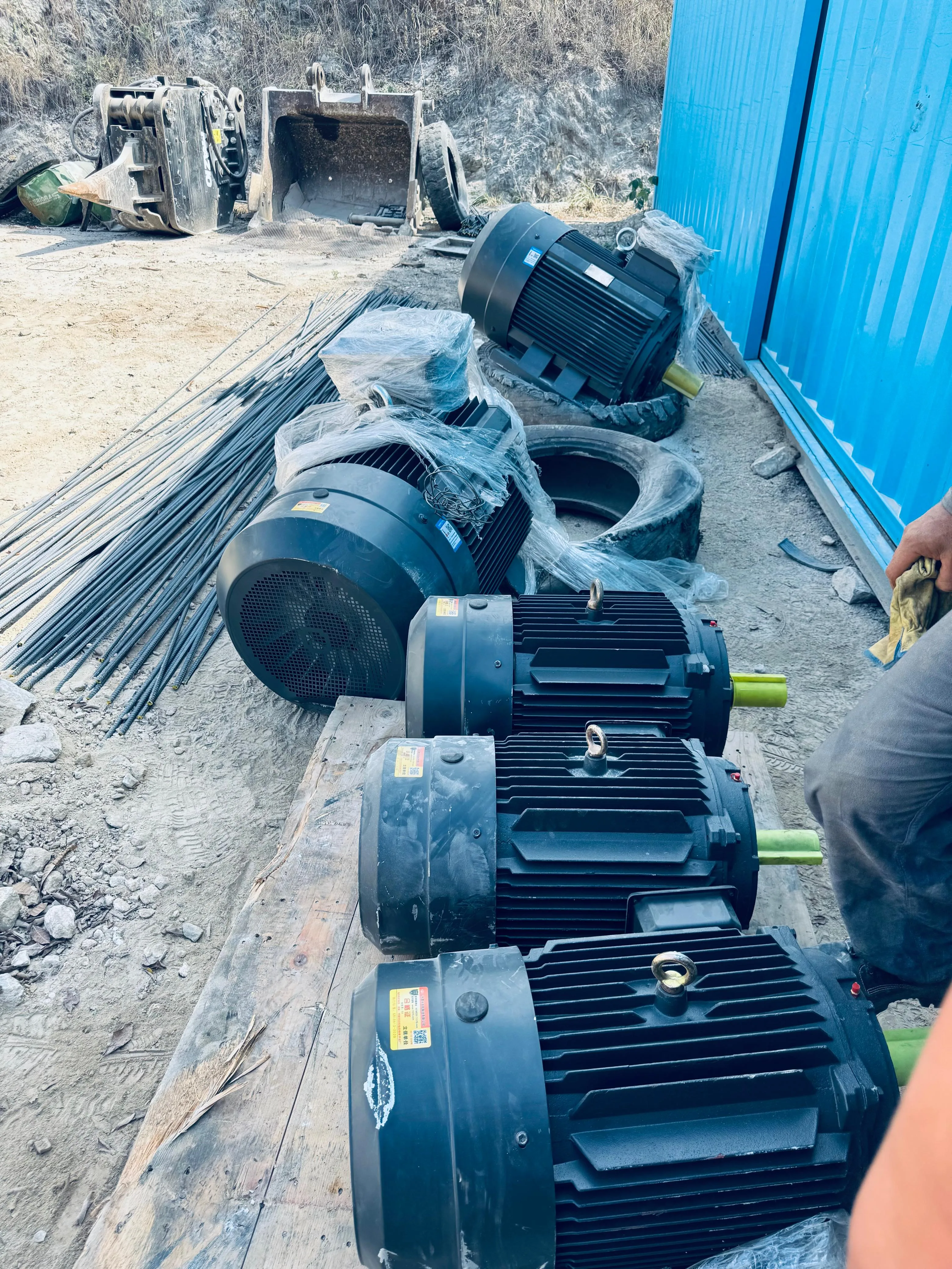 Motores eléctricos industriales para equipos de trituración